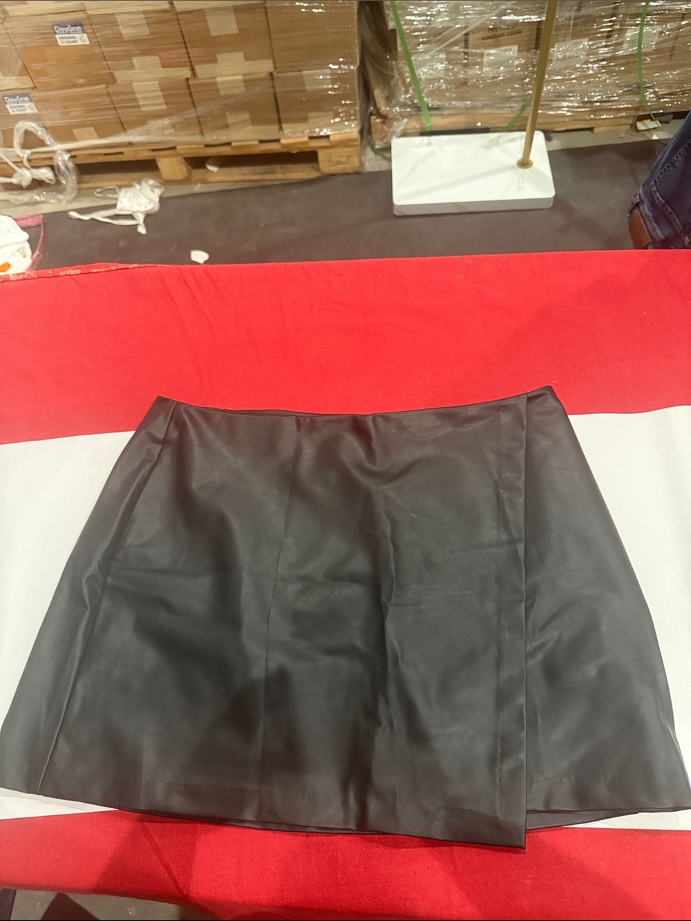 Old Navy Black Faux Leather Mini Skirt